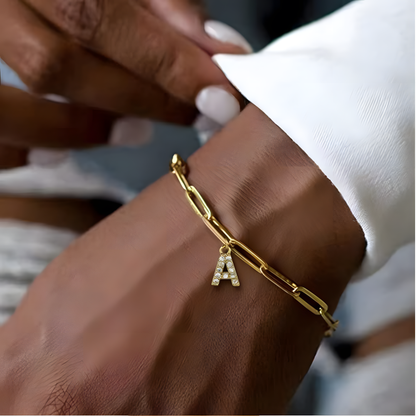 Emmy Initial Letter Bracelet