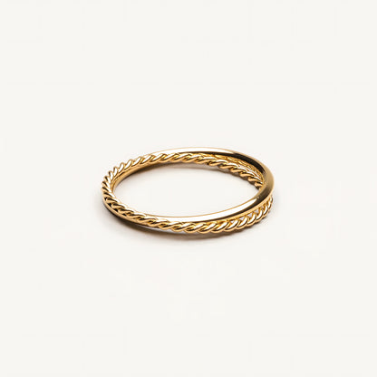 Ariana Double Layered Gold Ring