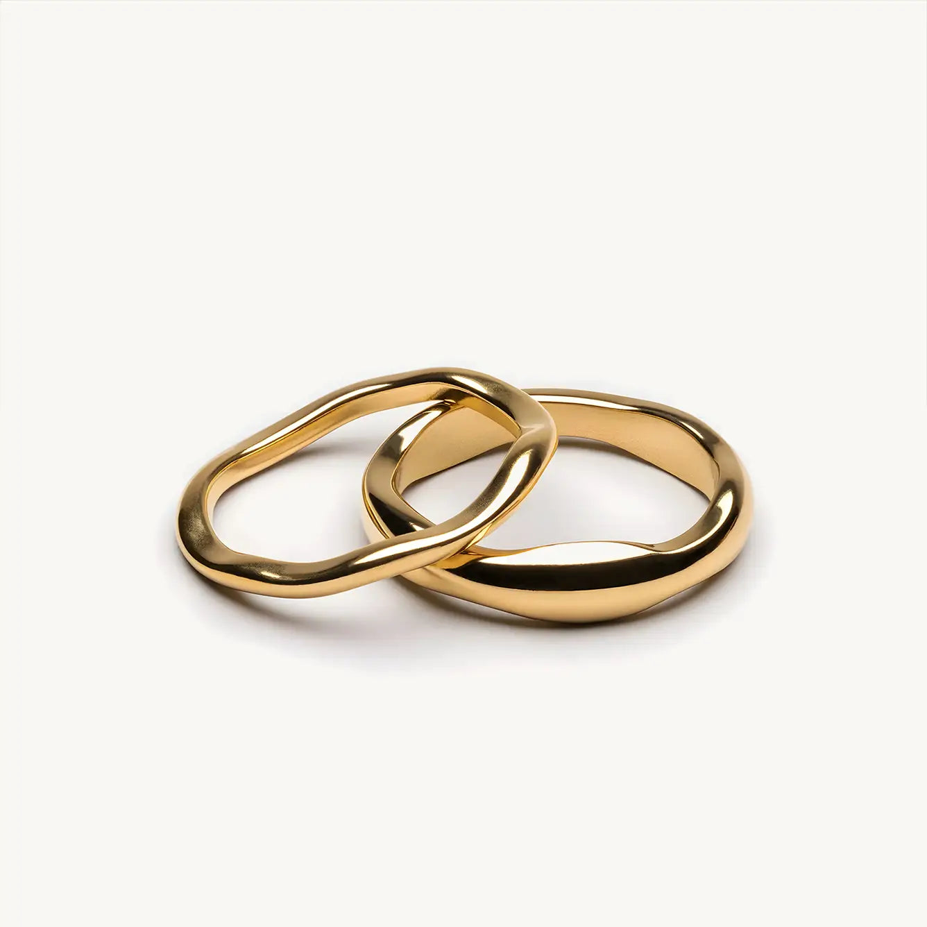 Alani Gold Ring set (2 pieces)