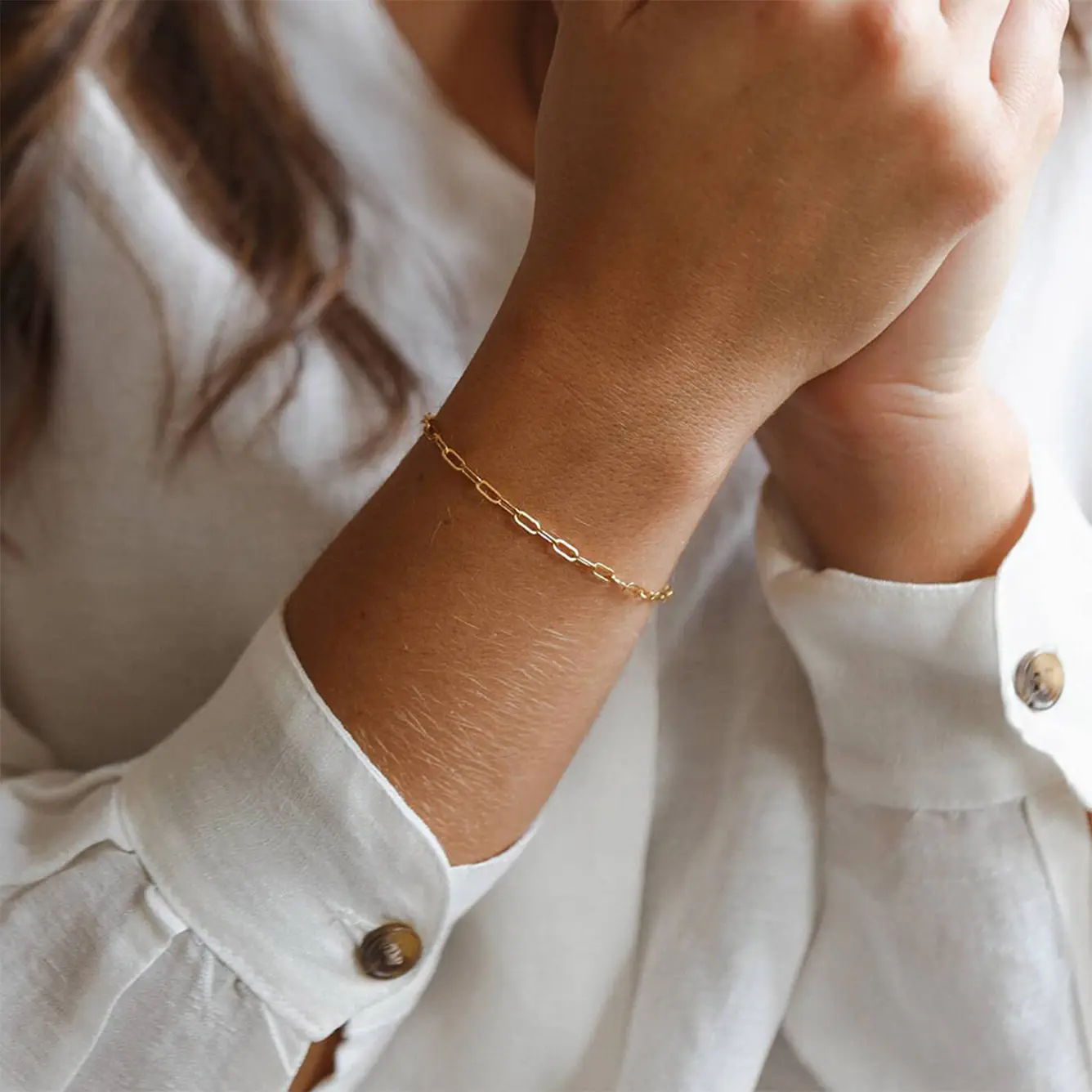 Camille Paperclip Bracelet